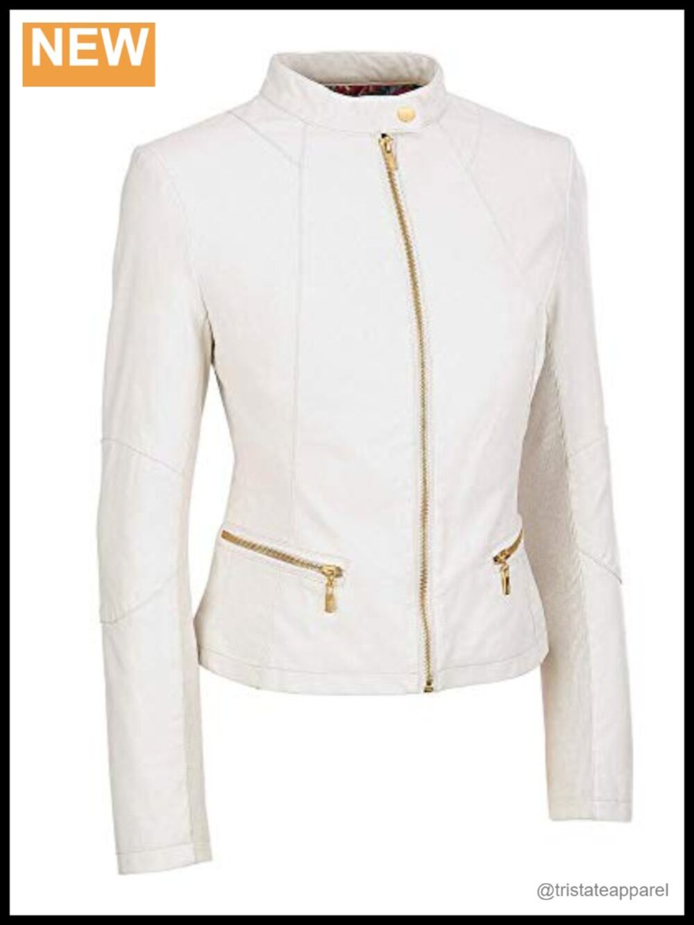 Women's 100% Lambskin Leather Bomber Biker Jacket